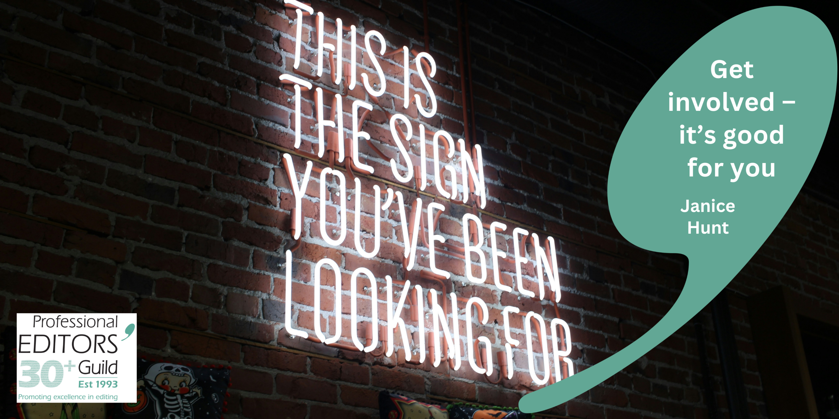 Get involved – it’s good for you